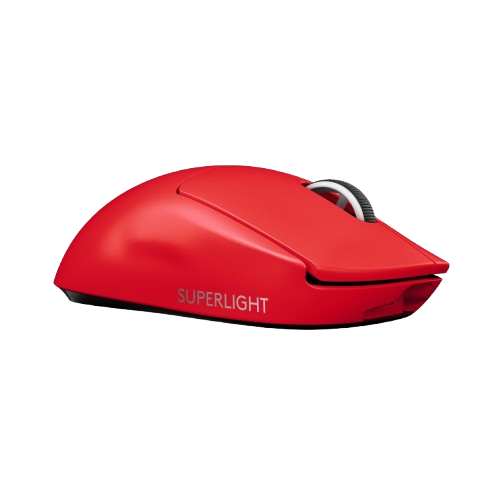 Logitech G PRO X SUPERLIGHT - Souris Gaming Sans Fil Ultra-Légère 63g - Rouge
