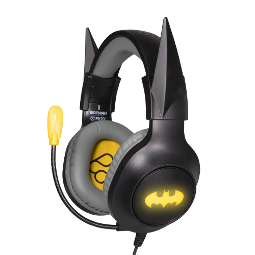 FR-TEC Batman - Casque Gaming Filaire avec Microphone USB/Jack 3.5mm