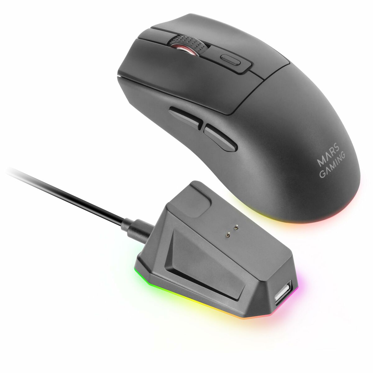 Souris Gaming Mars Gaming MMT3 Sans Fil RGB - Rechargeable Bluetooth