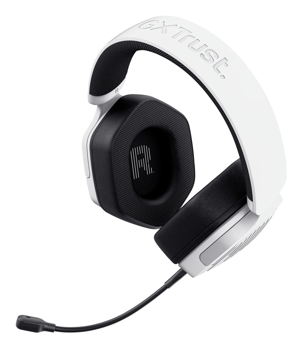 Trust GXT492W Carus - Casque Gaming Blanc avec Microphone Jack 3.5mm
