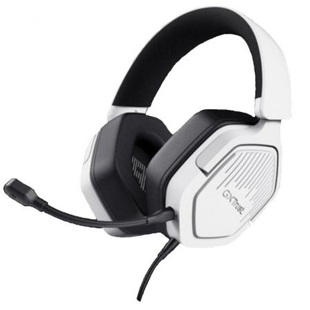 Trust GXT492W Carus - Casque Gaming Blanc avec Microphone Jack 3.5mm